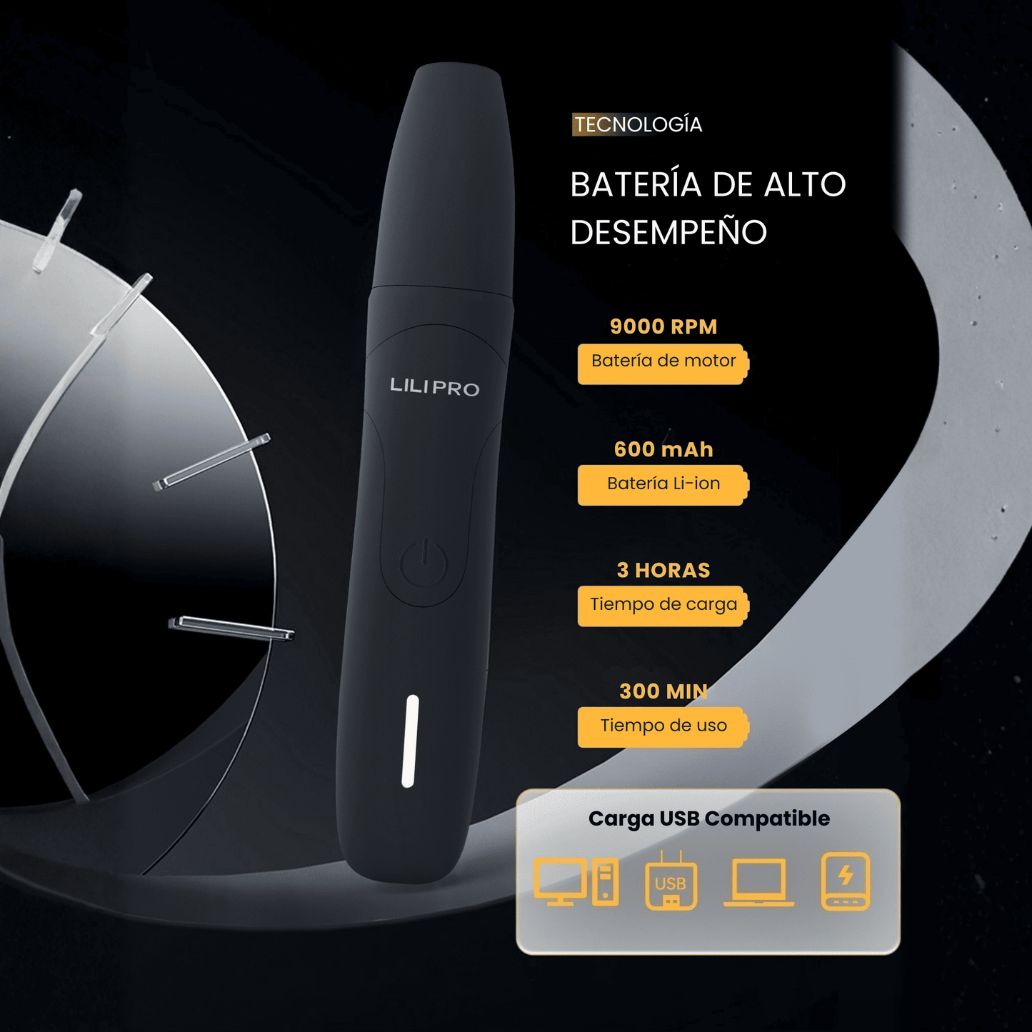 Recortador de Vello Nasal Recargable LILIPRO N1