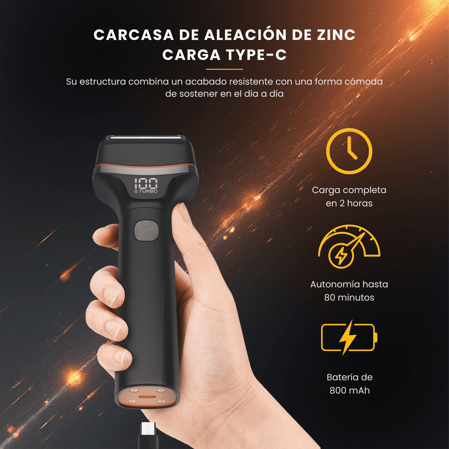 Afeitadora eléctrica de triple lámina LILIPRO S3