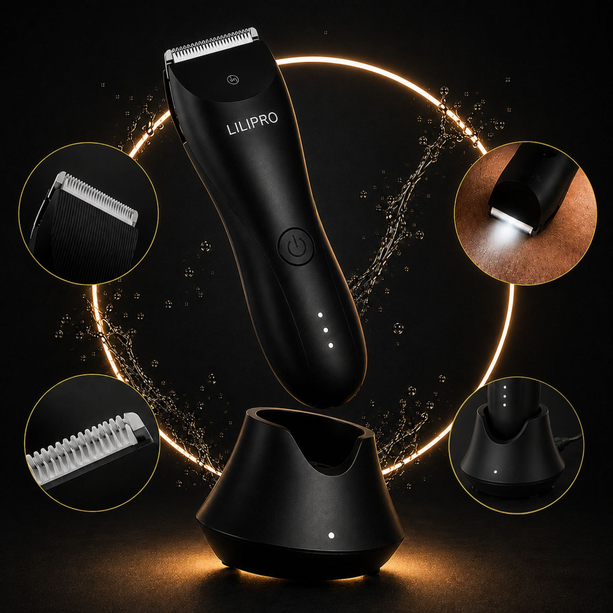 Cuchilla cerámica SkinSafe y luz LED de la LiLiPRO B9