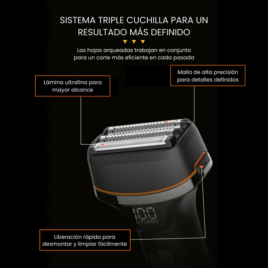 El trío perfecto: Afeitadora S3 + Corporal B9 + Nariz N1