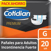 Pañal Adulto Cotidian Premium Talla G x 20 un