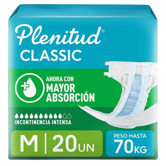 Pañal Adulto Plenitud Classic Talla M x 20 un
