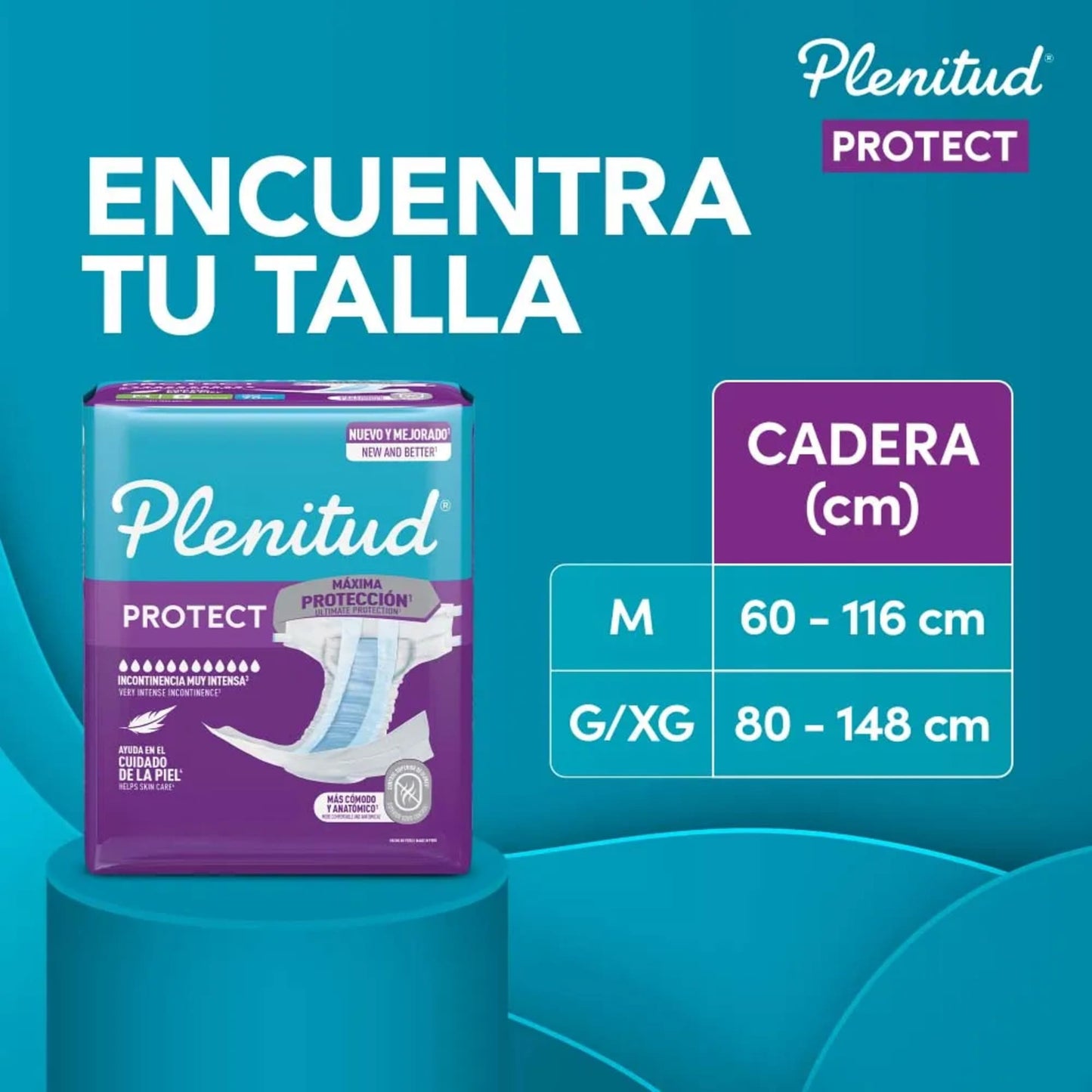 Pack 02 Pañales Plenitud Protect Talla M