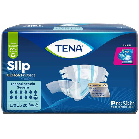 Pañal Adulto TENA Slip Ultra Talla L Incontinencia Fuerte x 20 un