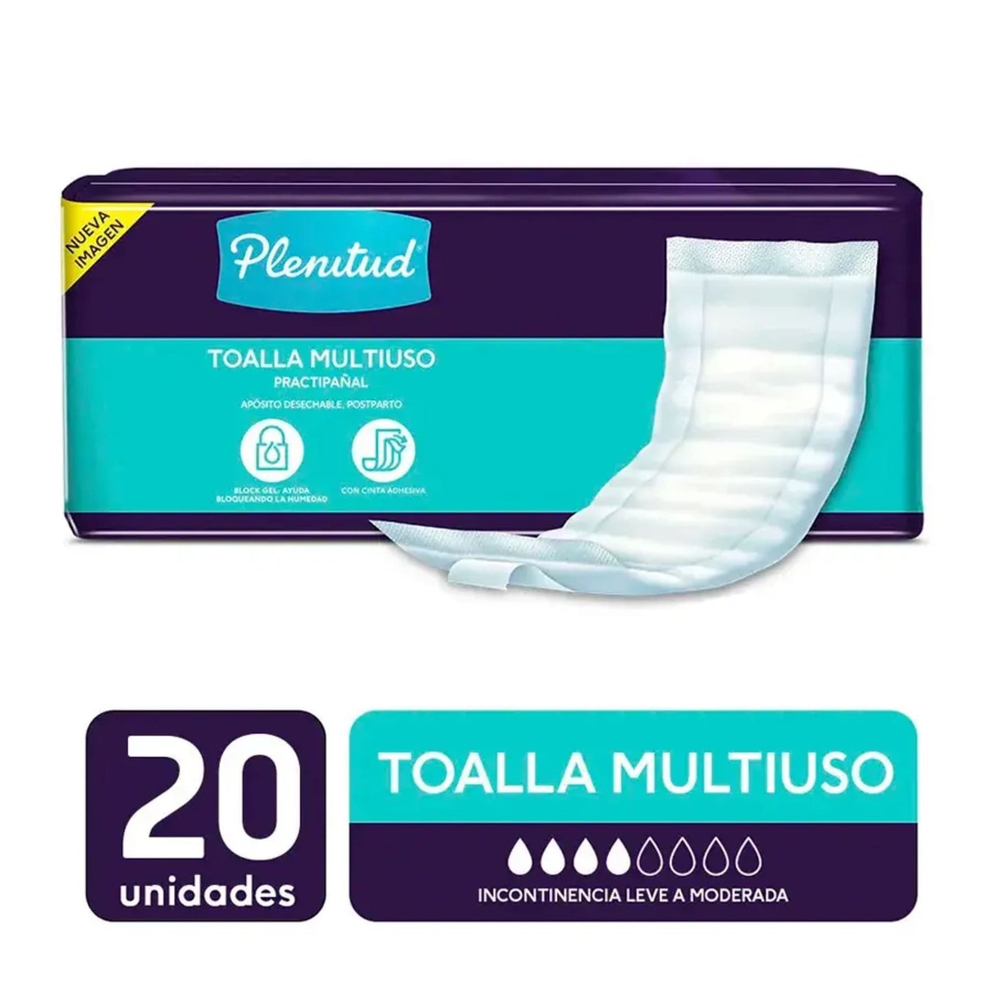 Practipañal Plenitud Toalla Multiuso x 20 un