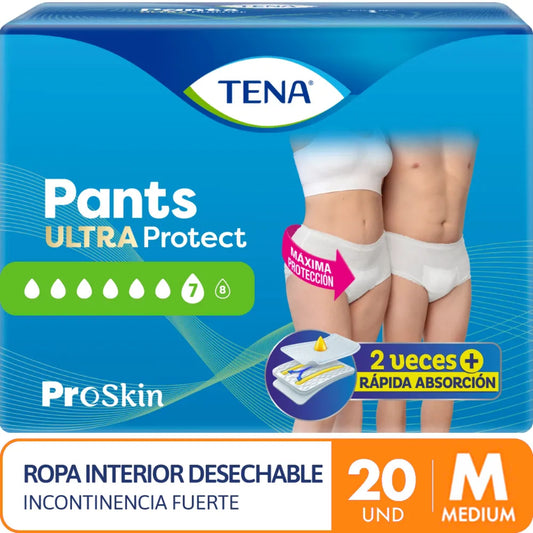 Ropa Interior Desechable TENA Pants Ultra Talla M x 20 un