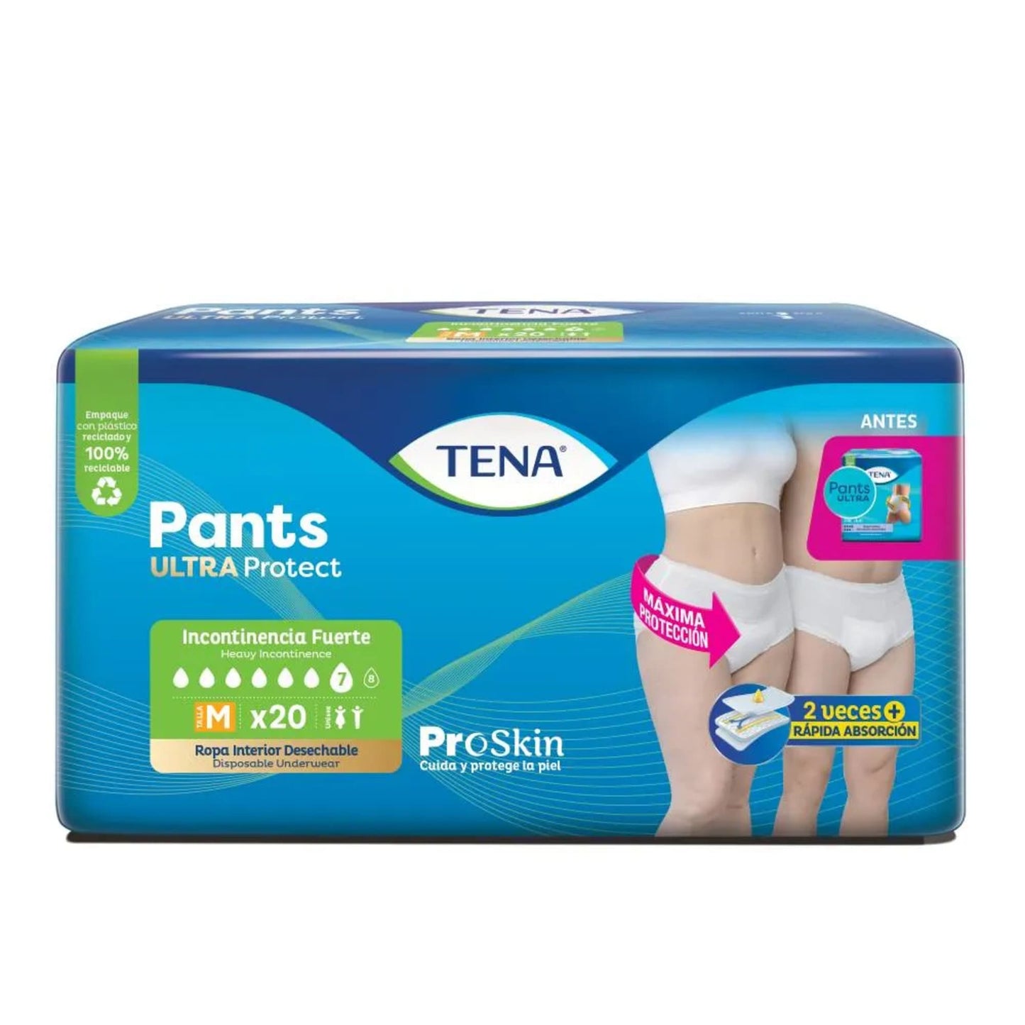 Ropa Interior Desechable TENA Pants Ultra Talla M x 20 un