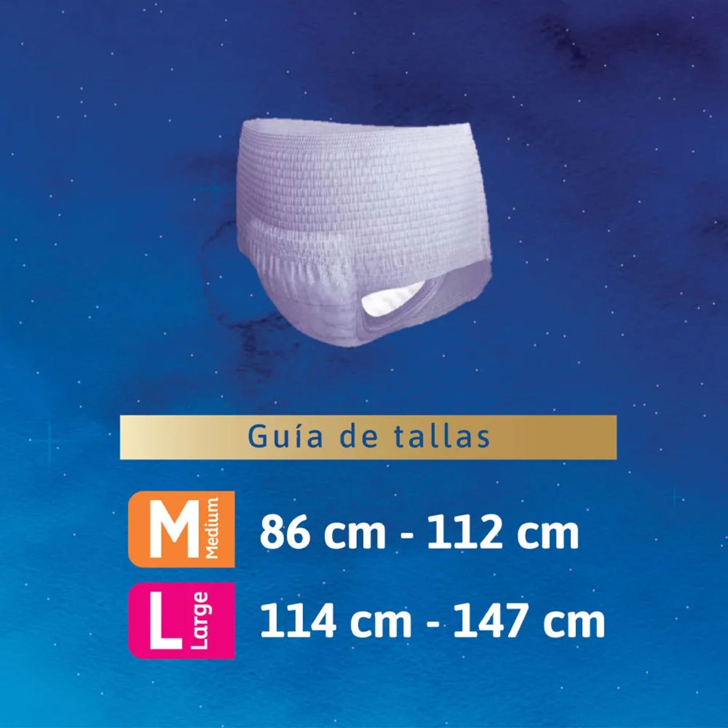 Ropa Interior Desechable TENA Pants Nocturno Talla M x 8 un