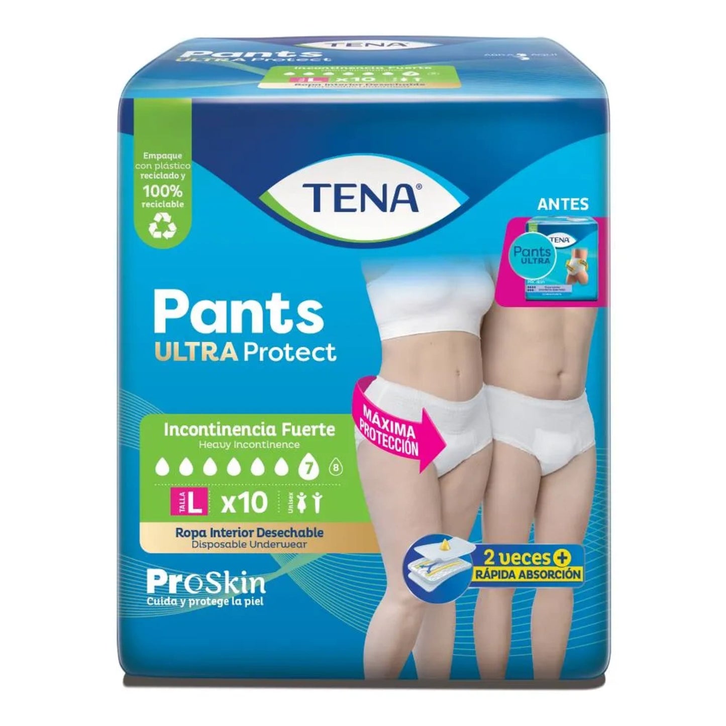 Ropa Interior Desechable TENA Pants Ultra Talla L x 20 un