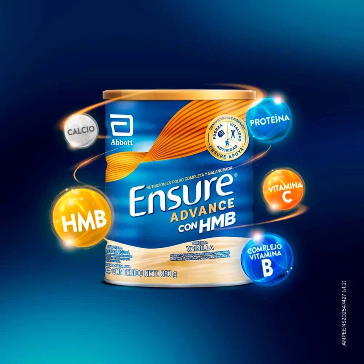 Ensure Advance con HMB Vainilla x 850 g